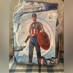 Marvel Captain America Men's Costume with Shield
